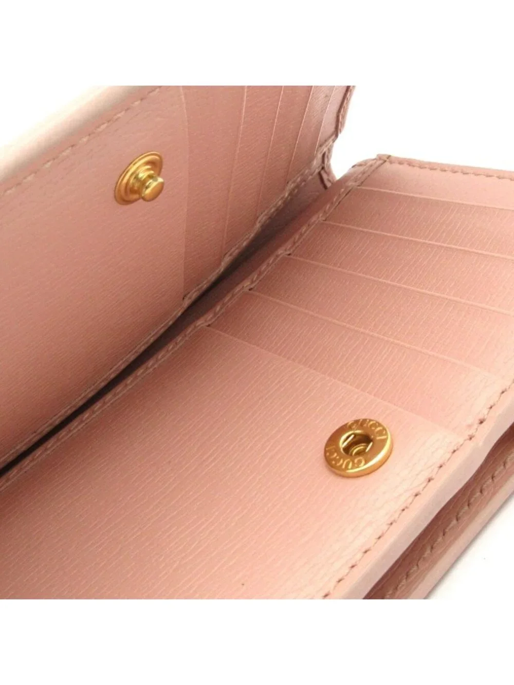 Gucci Bifold Wallet Pink Leather - Picture 10 of 12